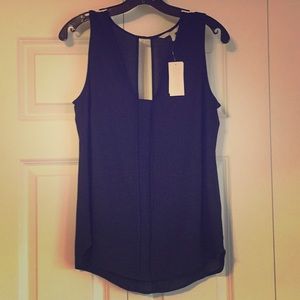 Banana Republic petite medium navy polyester tank